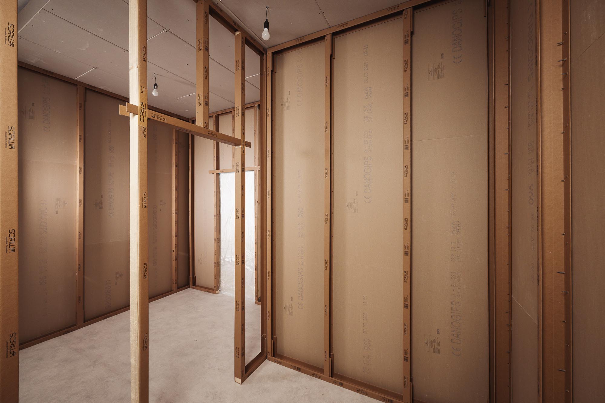 Ein Foto eines Zimmer mit SORIWA Multi System-Trockenbau